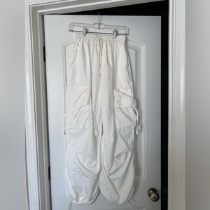 White Parachute Pants
